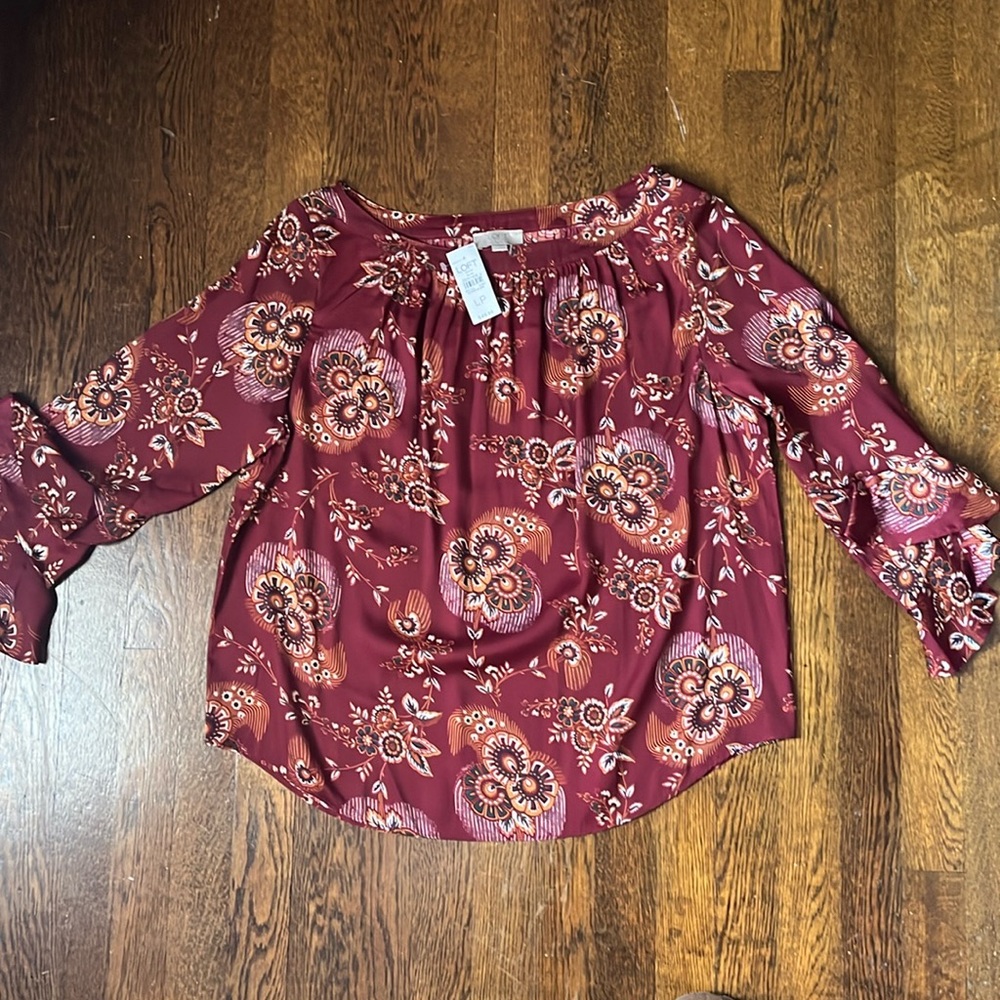 Loft 3/4 sleeve polyester top